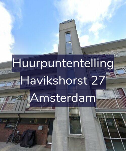 Foto gevel Huurpuntentelling voor Havikshorst 27, Amsterdam
