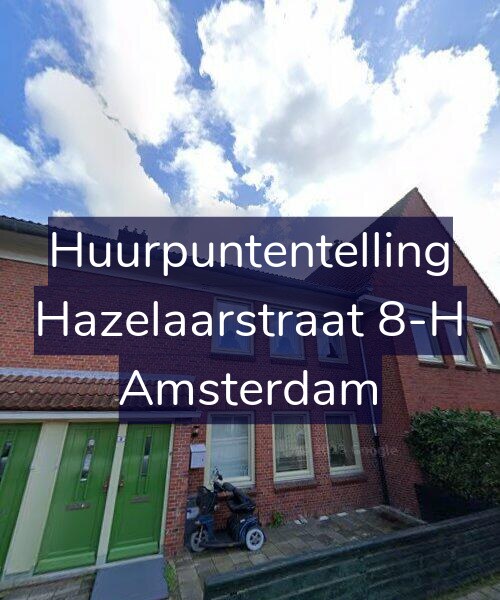 Foto gevel Huurpuntentelling voor Hazelaarstraat 8-H, Amsterdam