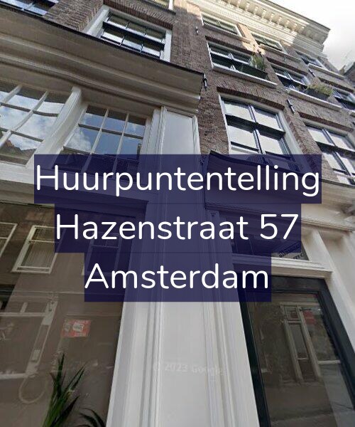 Foto gevel Huurpuntentelling voor Hazenstraat 57, Amsterdam