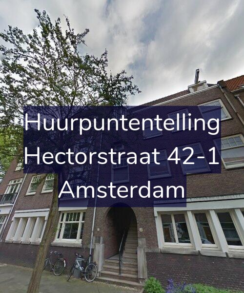 Foto gevel Huurpuntentelling voor Hectorstraat 42-1, Amsterdam