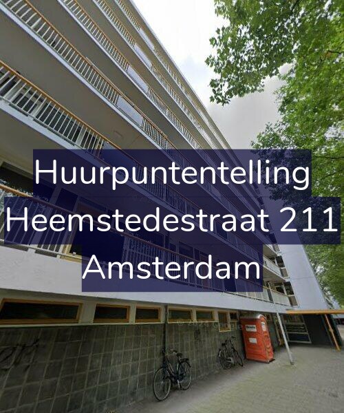 Foto gevel Huurpuntentelling voor Heemstedestraat 211, Amsterdam