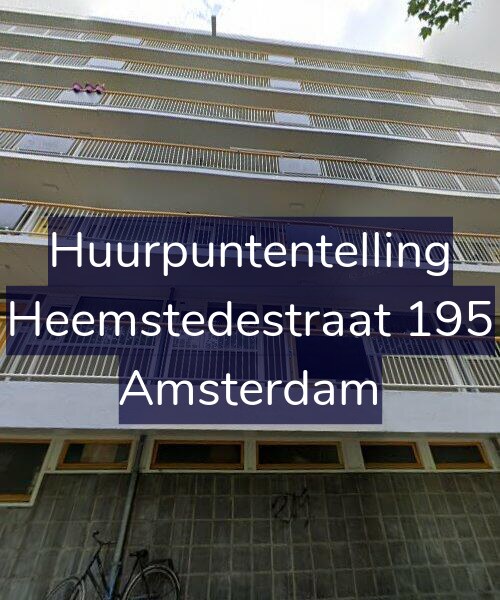 Foto gevel Huurpuntentelling voor Heemstedestraat 195, Amsterdam