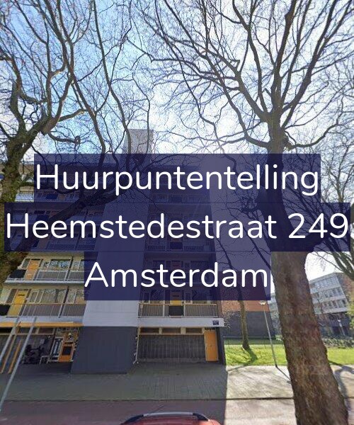 Foto gevel Huurpuntentelling voor Heemstedestraat 249, Amsterdam