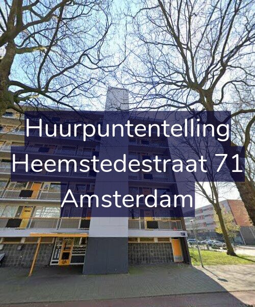 Foto gevel Huurpuntentelling voor Heemstedestraat 71, Amsterdam