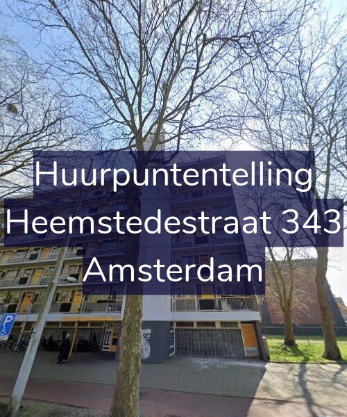 Foto gevel Huurpuntentelling voor Heemstedestraat 343, Amsterdam