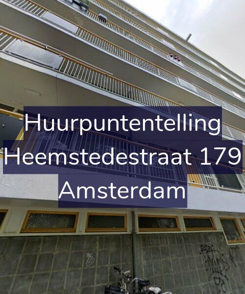 Foto gevel Huurpuntentelling voor Heemstedestraat 179, Amsterdam