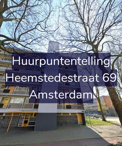 Foto gevel Huurpuntentelling voor Heemstedestraat 69, Amsterdam
