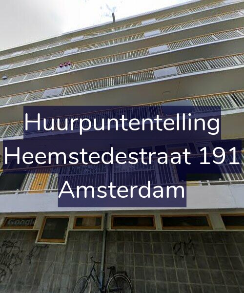 Foto gevel Huurpuntentelling voor Heemstedestraat 191, Amsterdam