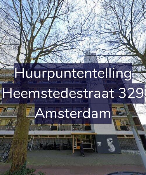 Foto gevel Huurpuntentelling voor Heemstedestraat 329, Amsterdam