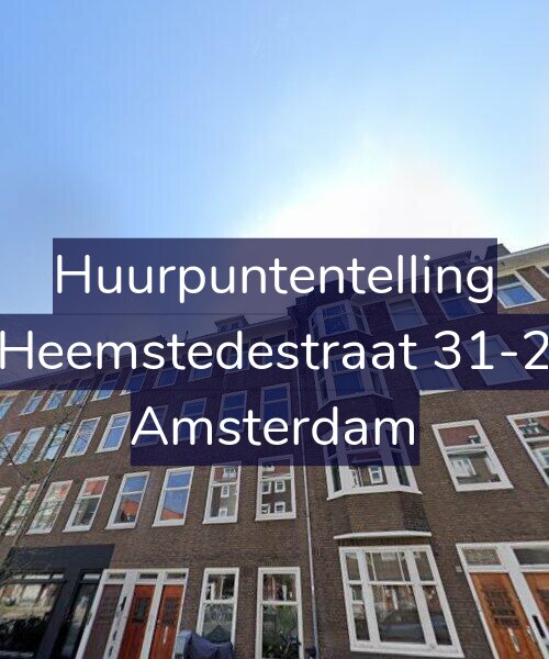 Foto gevel Huurpuntentelling voor Heemstedestraat 31-2, Amsterdam