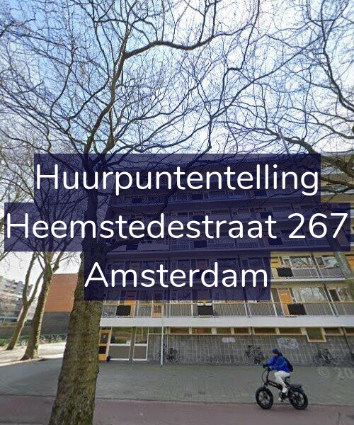 Foto gevel Huurpuntentelling voor Heemstedestraat 267, Amsterdam