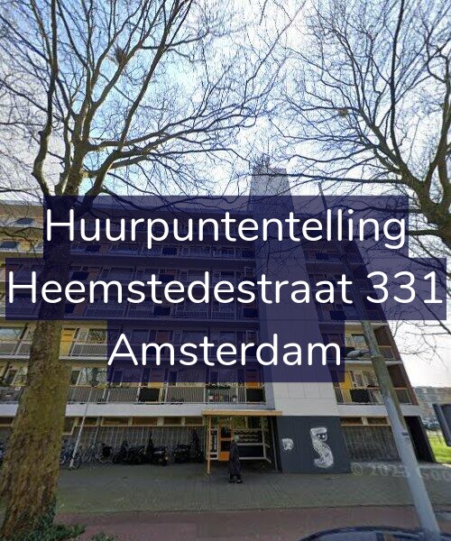 Foto gevel Huurpuntentelling voor Heemstedestraat 331, Amsterdam