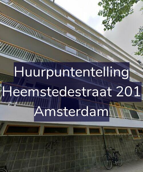 Foto gevel Huurpuntentelling voor Heemstedestraat 201, Amsterdam