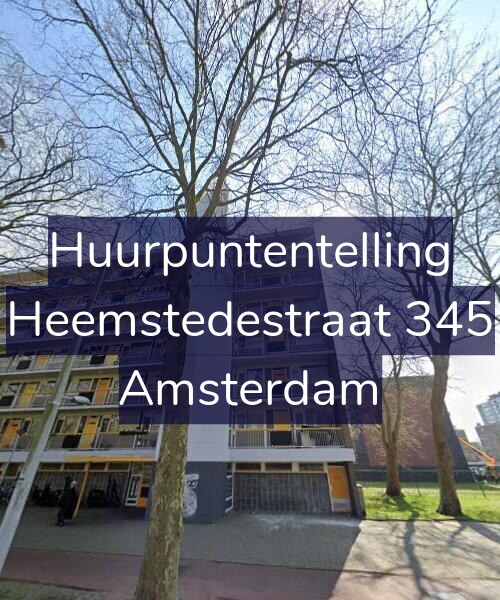 Foto gevel Huurpuntentelling voor Heemstedestraat 345, Amsterdam