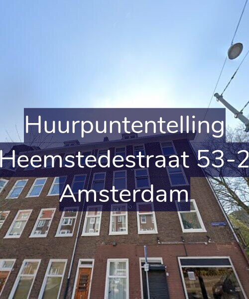 Foto gevel Huurpuntentelling voor Heemstedestraat 53-2, Amsterdam