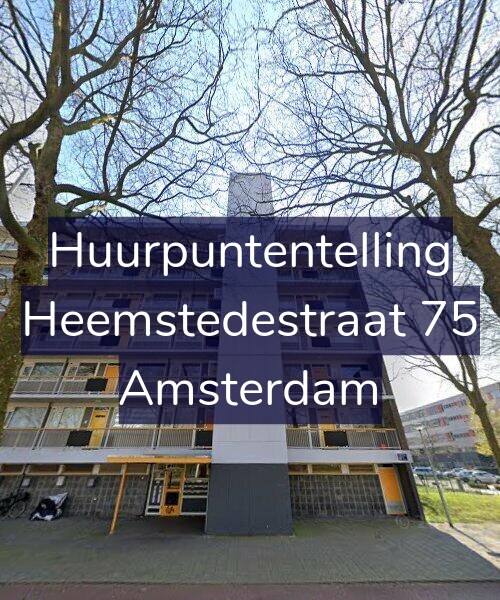 Foto gevel Huurpuntentelling voor Heemstedestraat 75, Amsterdam