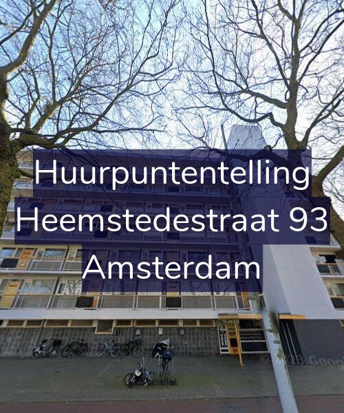 Foto gevel Huurpuntentelling voor Heemstedestraat 93, Amsterdam