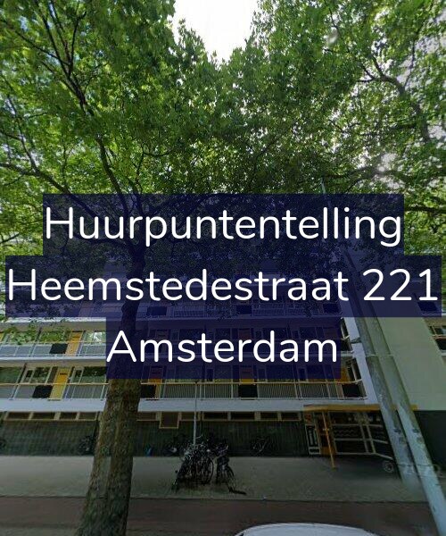 Foto gevel Huurpuntentelling voor Heemstedestraat 221, Amsterdam