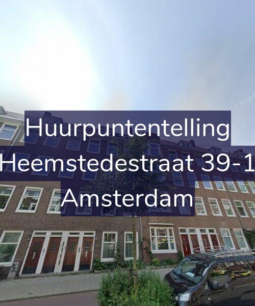 Foto gevel Huurpuntentelling voor Heemstedestraat 39-1, Amsterdam