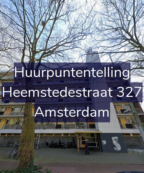 Foto gevel Huurpuntentelling voor Heemstedestraat 327, Amsterdam