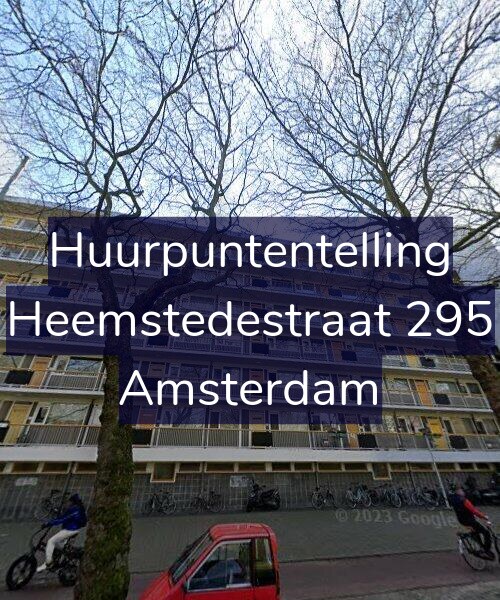 Foto gevel Huurpuntentelling voor Heemstedestraat 295, Amsterdam