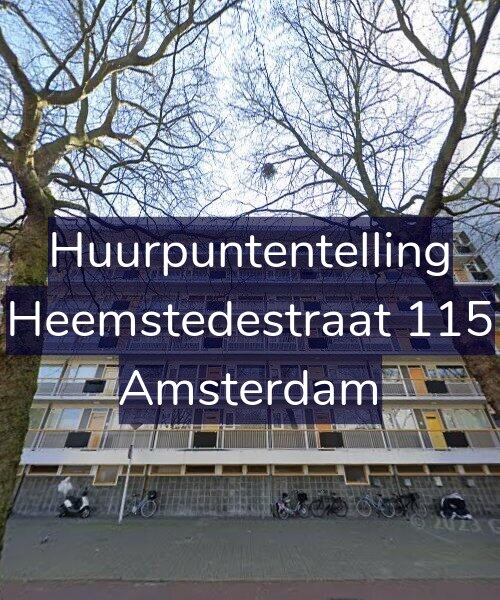 Foto gevel Huurpuntentelling voor Heemstedestraat 115, Amsterdam