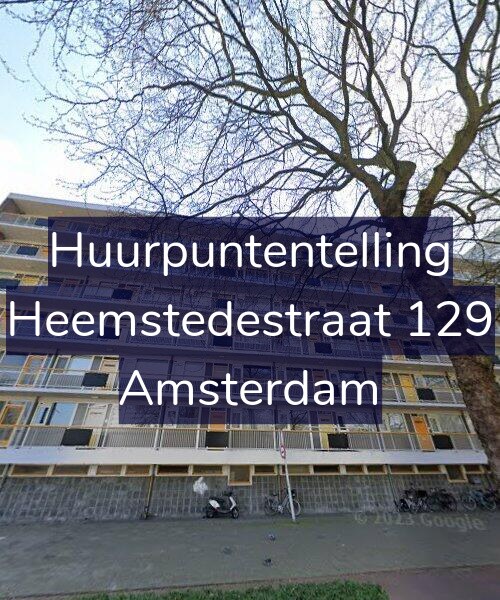 Foto gevel Huurpuntentelling voor Heemstedestraat 129, Amsterdam