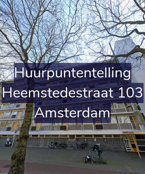 Foto gevel Huurpuntentelling voor Heemstedestraat 103, Amsterdam
