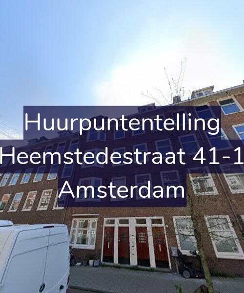 Foto gevel Huurpuntentelling voor Heemstedestraat 41-1, Amsterdam
