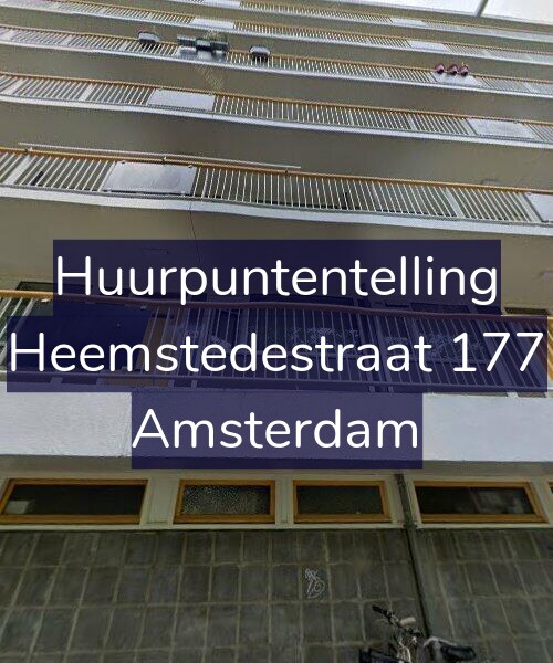 Foto gevel Huurpuntentelling voor Heemstedestraat 177, Amsterdam