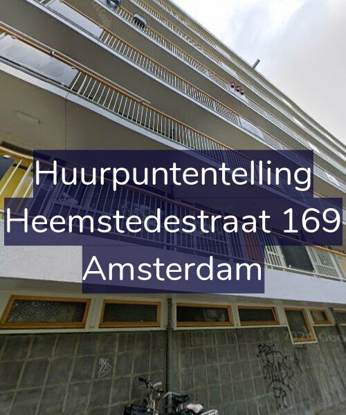 Foto gevel Huurpuntentelling voor Heemstedestraat 169, Amsterdam