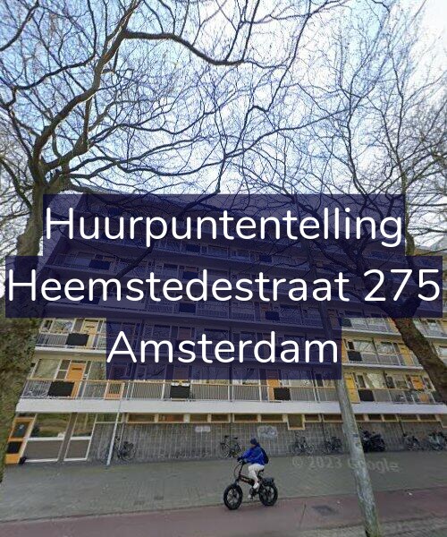 Foto gevel Huurpuntentelling voor Heemstedestraat 275, Amsterdam