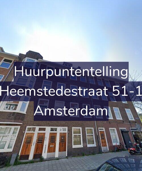 Foto gevel Huurpuntentelling voor Heemstedestraat 51-1, Amsterdam