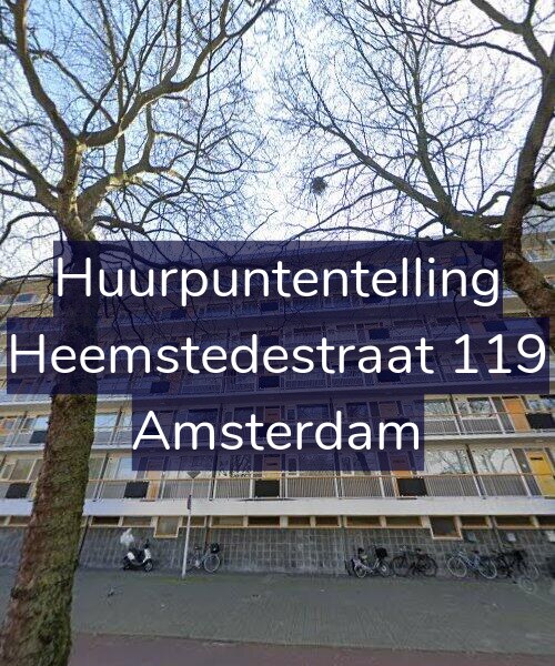 Foto gevel Huurpuntentelling voor Heemstedestraat 119, Amsterdam