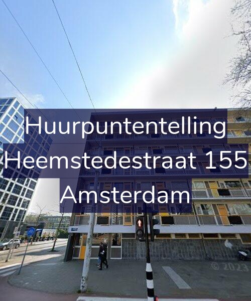 Foto gevel Huurpuntentelling voor Heemstedestraat 155, Amsterdam