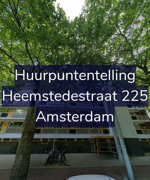 Foto gevel Huurpuntentelling voor Heemstedestraat 225, Amsterdam