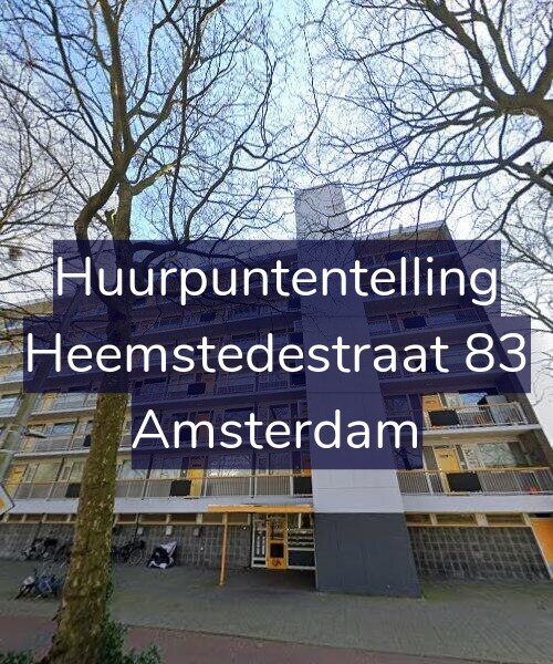 Foto gevel Huurpuntentelling voor Heemstedestraat 83, Amsterdam