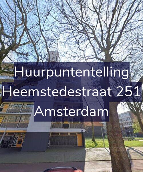 Foto gevel Huurpuntentelling voor Heemstedestraat 251, Amsterdam