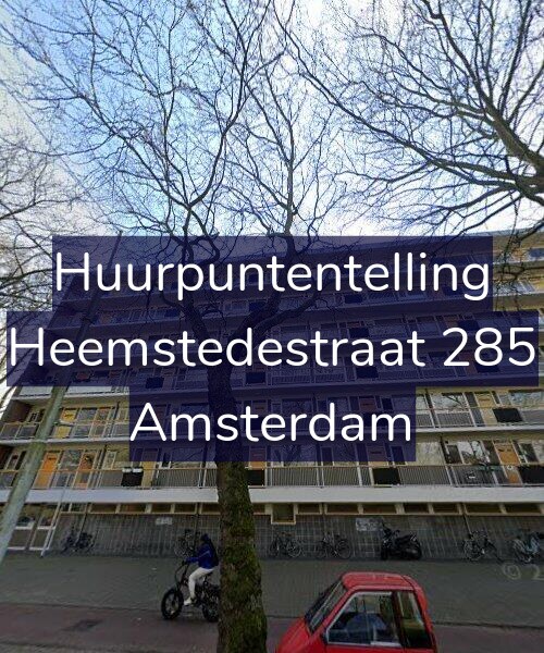 Foto gevel Huurpuntentelling voor Heemstedestraat 285, Amsterdam