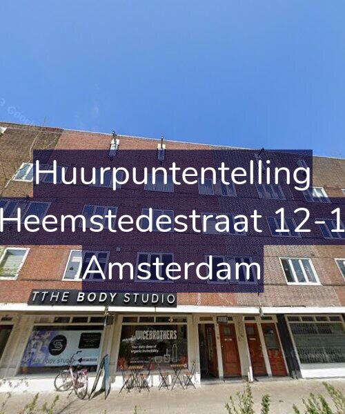 Foto gevel Huurpuntentelling voor Heemstedestraat 12-1, Amsterdam