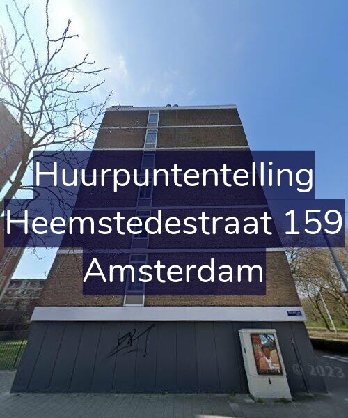 Foto gevel Huurpuntentelling voor Heemstedestraat 159, Amsterdam