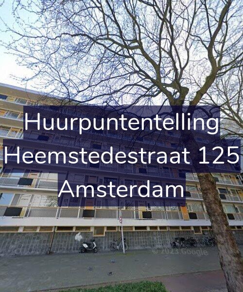 Foto gevel Huurpuntentelling voor Heemstedestraat 125, Amsterdam