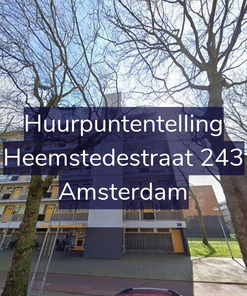 Foto gevel Huurpuntentelling voor Heemstedestraat 243, Amsterdam