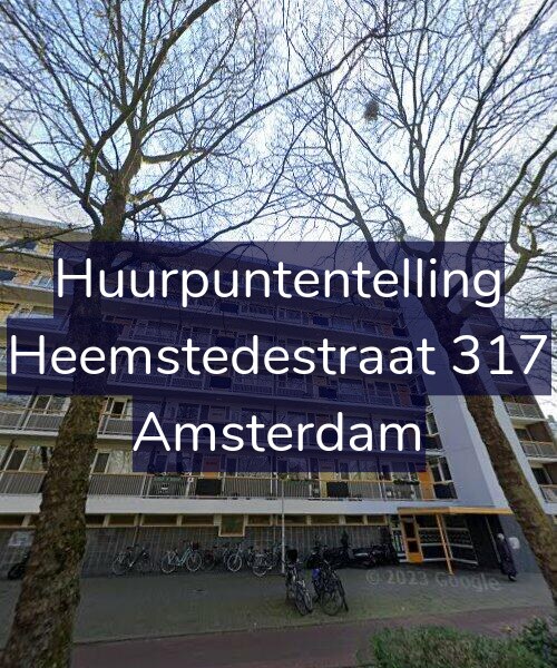 Foto gevel Huurpuntentelling voor Heemstedestraat 317, Amsterdam