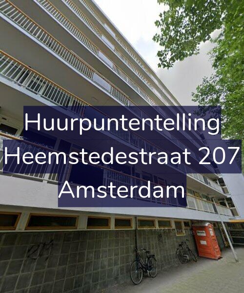 Foto gevel Huurpuntentelling voor Heemstedestraat 207, Amsterdam