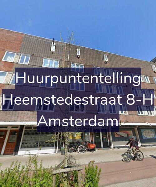 Foto gevel Huurpuntentelling voor Heemstedestraat 8-H, Amsterdam