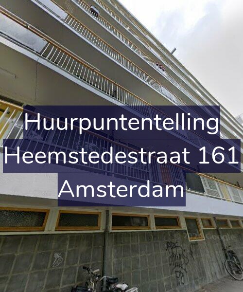 Foto gevel Huurpuntentelling voor Heemstedestraat 161, Amsterdam