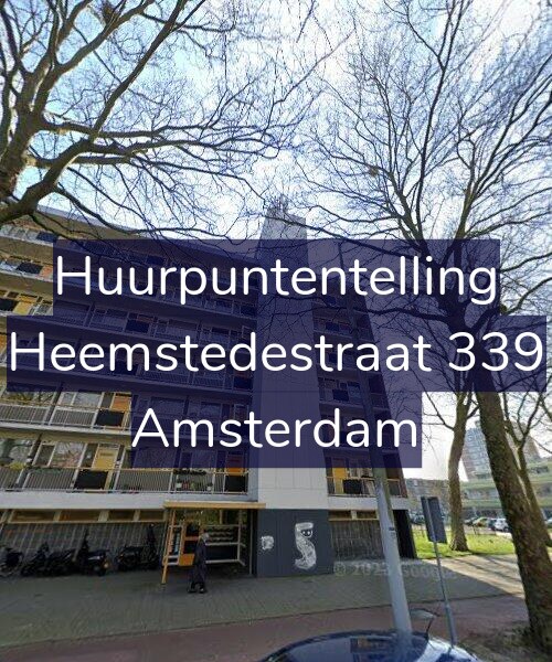 Foto gevel Huurpuntentelling voor Heemstedestraat 339, Amsterdam