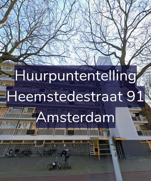 Foto gevel Huurpuntentelling voor Heemstedestraat 91, Amsterdam
