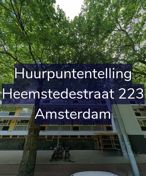 Foto gevel Huurpuntentelling voor Heemstedestraat 223, Amsterdam